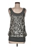 Fleurish Silver Sleeveless Blouse Size M - photo 1