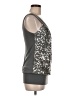 Fleurish Silver Sleeveless Blouse Size M - photo 4