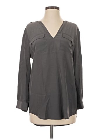Joie Long Sleeve Silk Top (view 1)