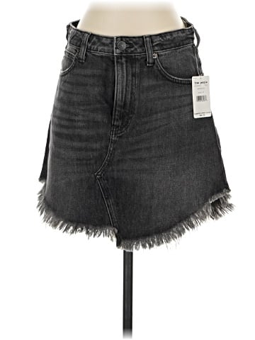 We the Free Denim Skirt (view 1)
