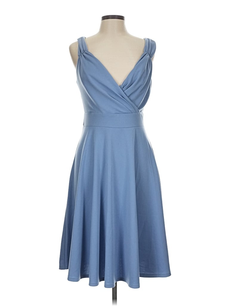 Pre-owned Grace Karin Cocktail Dress In Blue