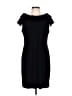 Taylor Solid Black Casual Dress Size 10 - photo 1