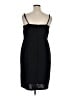 Nine West Solid Black Cocktail Dress Size XL - photo 2