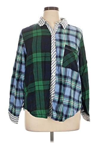 Unbranded Long Sleeve Button-Down Shirt (view 1)