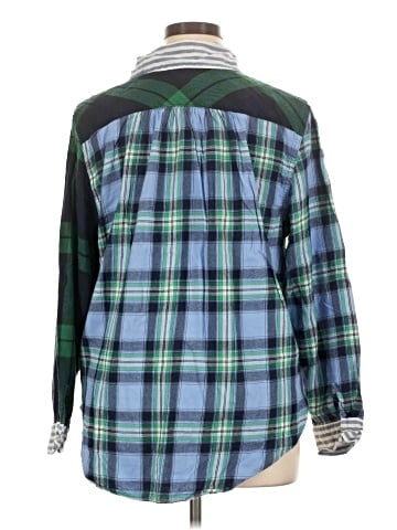 Unbranded Long Sleeve Button-Down Shirt (view 2)