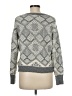 Elie Tahari Argyle White Gray Pullover Sweater Size M - photo 2