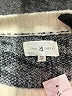 Lou & Grey 100% Nylon Houndstooth Silver White Pullover Sweater Size XS - photo 7