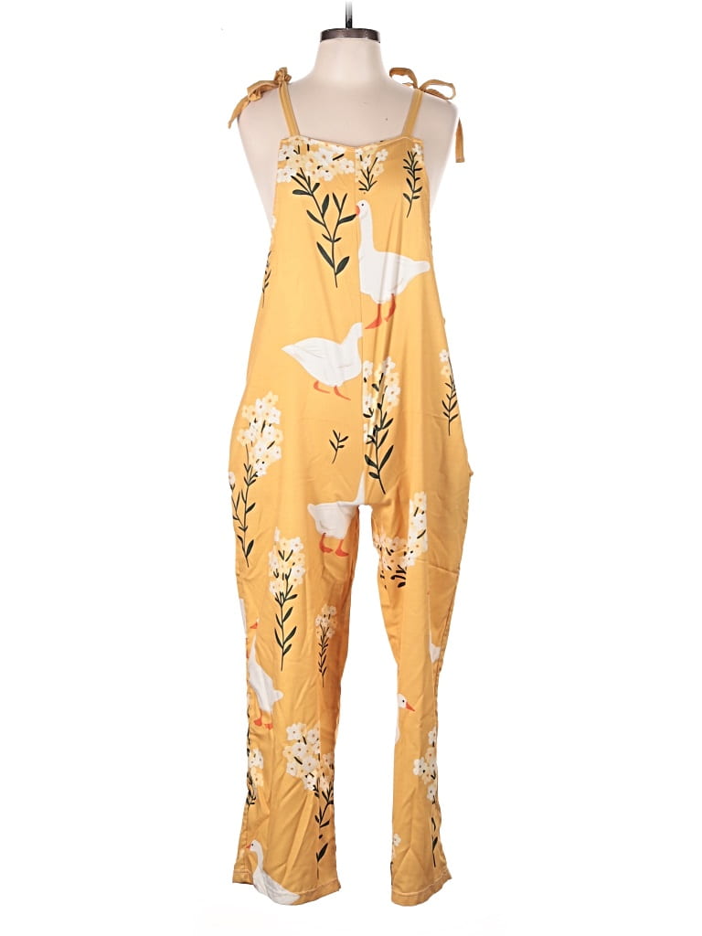 Pre-owned Unbranded Jumpsuit In Yellow
