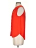 Joie Orange Sleeveless Button-Down Shirt Size S - photo 5
