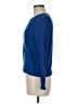 Talbots 100% Cotton Blue Pullover Sweater Size Med Petite - photo 5