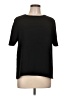 Theory 100% Polyester Black Short Sleeve Top Size L - photo 1