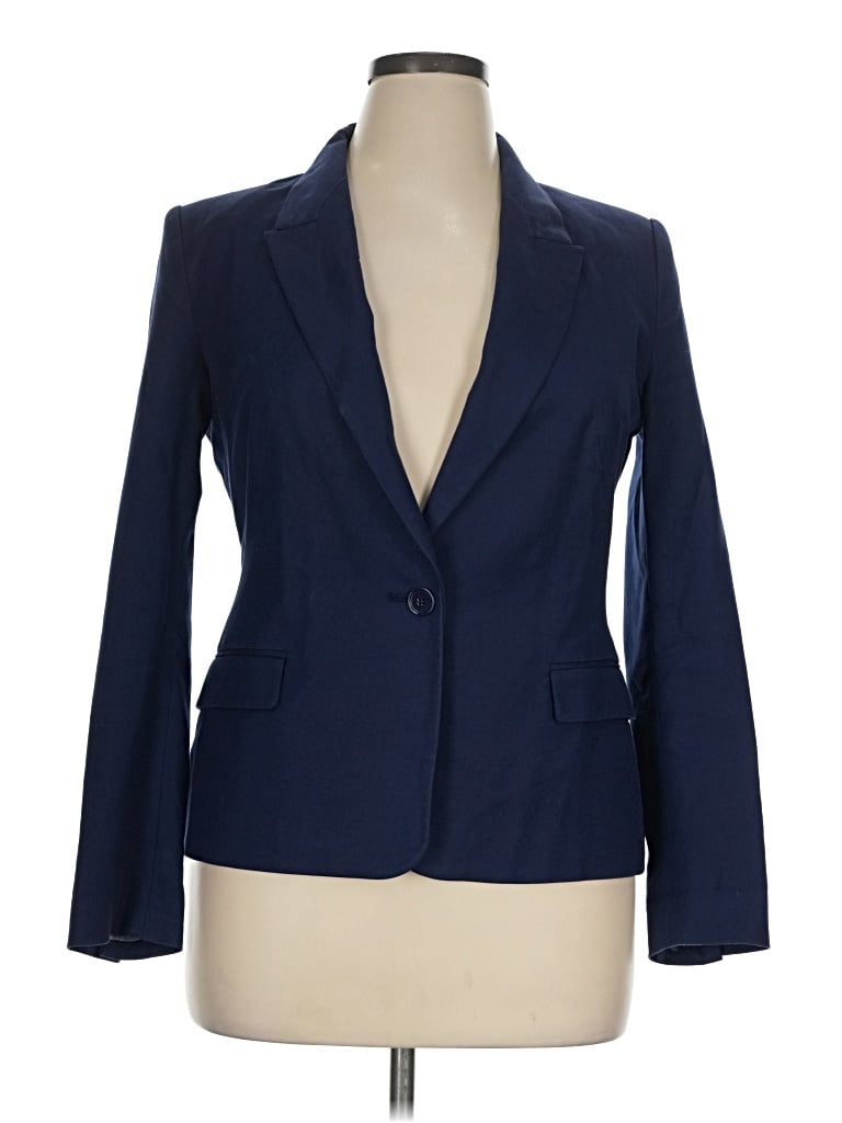 Pre-owned Zara Basic Blazer Jacket In Blue