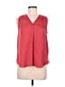 Alfani 100% Polyester Red Sleeveless Blouse Size M (petite) - photo 1
