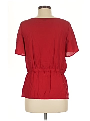 Theory Short Sleeve Silk Top (view 2)