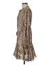 AaKaa 100% Polyester Animal Print Tan Casual Dress Size M - photo 5