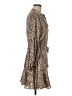 AaKaa 100% Polyester Animal Print Tan Casual Dress Size M - photo 4