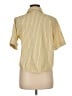 Eliane Rose Stripes Yellow Short Sleeve Blouse Size M - photo 2