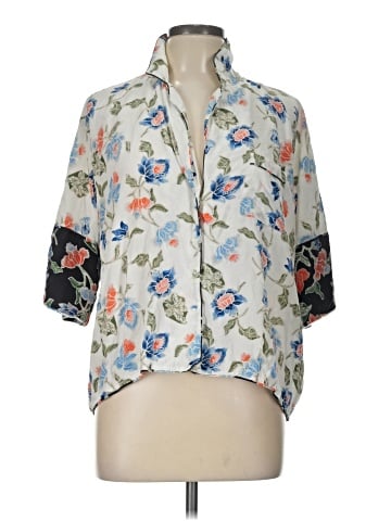 Joie 3/4 Sleeve Silk Top (view 1)