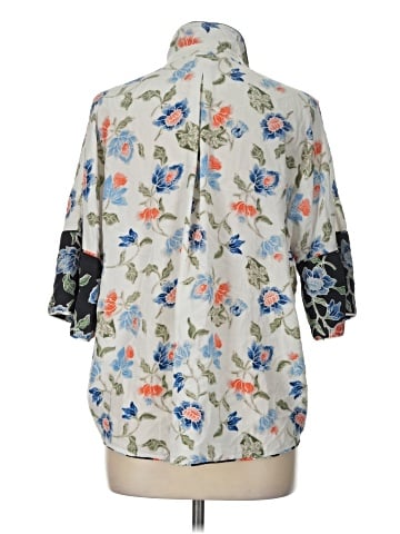 Joie 3/4 Sleeve Silk Top (view 2)