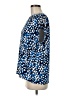 Halogen 100% Polyester Blue Short Sleeve Blouse Size M - photo 5