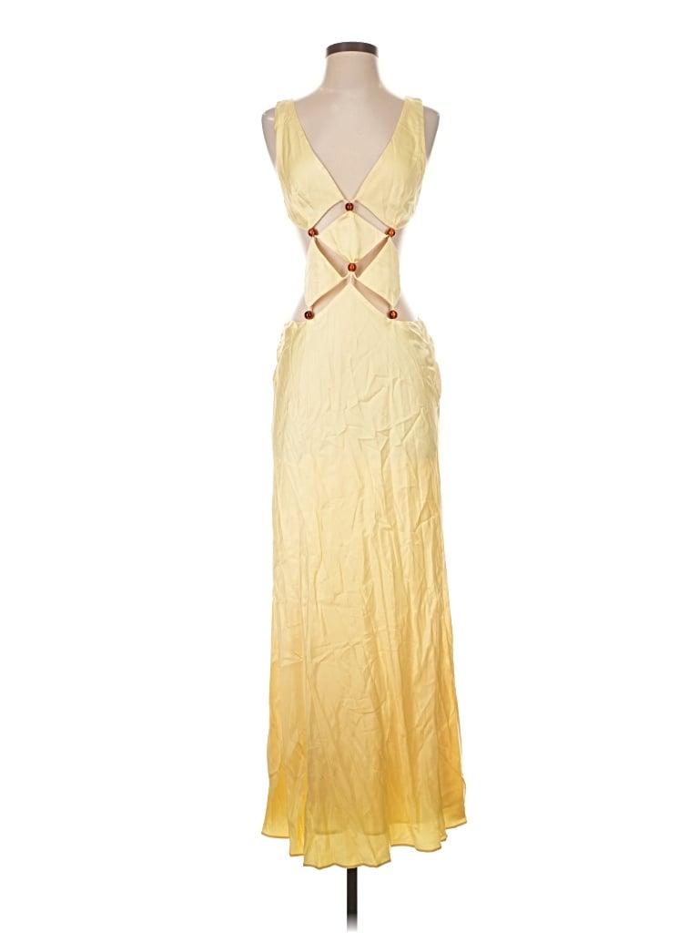 Pre-owned Bec & Bridge Cocktail Dress In Yellow