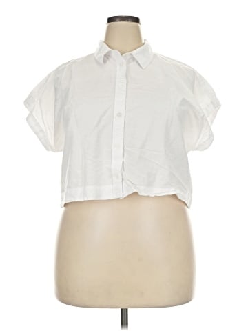 Madewell Crop Dolman Shirt (view 1)