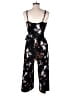 Kaileigh Floral Black Jumpsuit Size M - photo 2