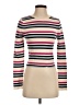Zara Stripes Ivory Turtleneck Sweater Size S - photo 1