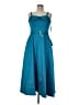 Taylor Solid Teal Cocktail Dress Size 8 - photo 1