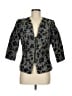 Etcetera 100% Polyester Print Black Blazer Size 8 - photo 1