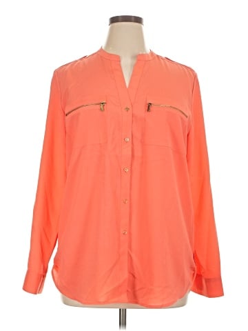 Calvin Klein Long Sleeve Blouse (view 1)