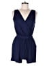 Three Dots Solid Blue Romper Size XXS (estimated) - photo 1