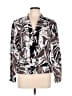 Coldwater Creek Print Brown Blazer Size 12 - photo 1