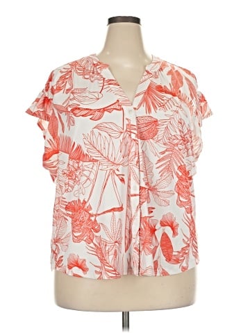 RACHEL Rachel Roy Short Sleeve Blouse (view 1)