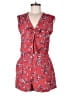 Cupcakes & Cashmere Floral Red Romper Size M - photo 1