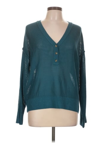 Ann Taylor LOFT Long Sleeve Henley (view 1)