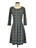 Max Studio Argyle Blue Casual Dress Size S - photo 1