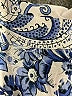Unbranded Paisley Blue 3/4 Sleeve Button-Down Shirt Size M - photo 7