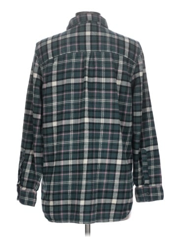 Madewell Flannel Classic Ex-Boyfriend Shirt in Baywood Plaid (view 2)