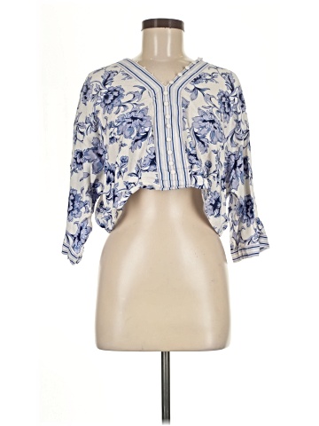 Rose + Olive 3/4 Sleeve Blouse (view 1)