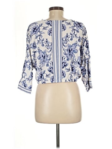 Rose + Olive 3/4 Sleeve Blouse (view 2)