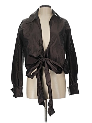 Chetta B Long Sleeve Silk Top (view 1)