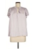 Paige 100% Polyester Gray Short Sleeve Blouse Size M (estimated) - photo 1