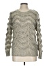 Katsumi 100% Acrylic Chevron-herringbone Silver Pullover Sweater Size M - photo 1
