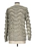 Katsumi 100% Acrylic Chevron-herringbone Silver Pullover Sweater Size M - photo 2
