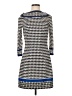 Max Studio Print Blue Casual Dress Size S - photo 1