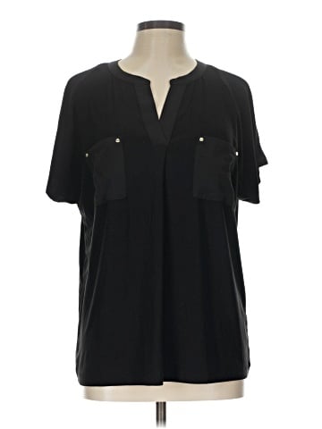 Anne Klein Short Sleeve Blouse (view 1)