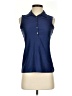 EP Pro Blue Sleeveless Button-Down Shirt Size XS - photo 1