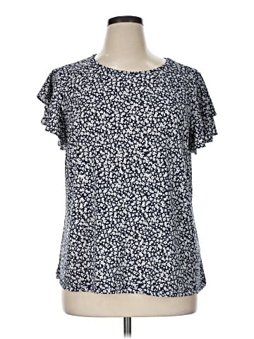 Adrianna Papell Short Sleeve Blouse (view 1)
