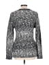 BCBGMAXAZRIA Tweed Silver Cardigan Size L - photo 2